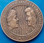 Penning Huwelijk Willem-Alexander & Maxima Zorreguita 2002, Verzenden, Brons, Nederland