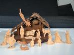 Houten Kerststal met Figuren, Antiek en Kunst, Ophalen