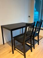 IKEA table & 2 chairs, Ophalen, Zo goed als nieuw, Rechthoekig, 50 tot 100 cm