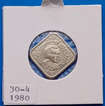 5 cent penning 1980 - Koningin Beatrix, portret naar rechts 