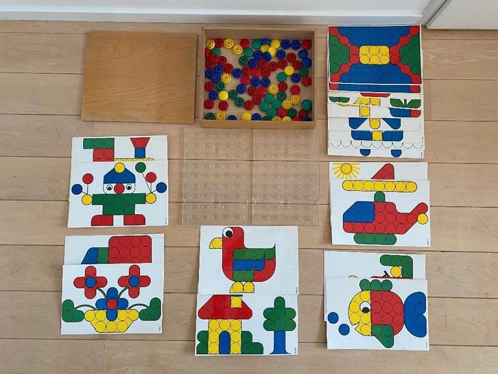 Mozaïek set, Kinderen en Baby's, Speelgoed | Houten speelgoed, Gebruikt, Ophalen of Verzenden
