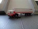046 herpa mercedes sk rutges pakhoed oplegger 1:87 truck, Ophalen of Verzenden, Nieuw, Bus of Vrachtwagen, Herpa