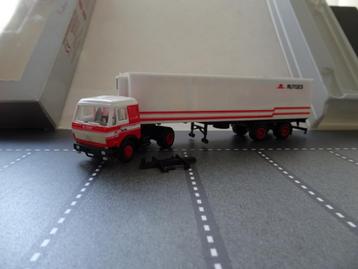 046 herpa mercedes sk rutges pakhoed oplegger 1:87 truck beschikbaar voor biedingen