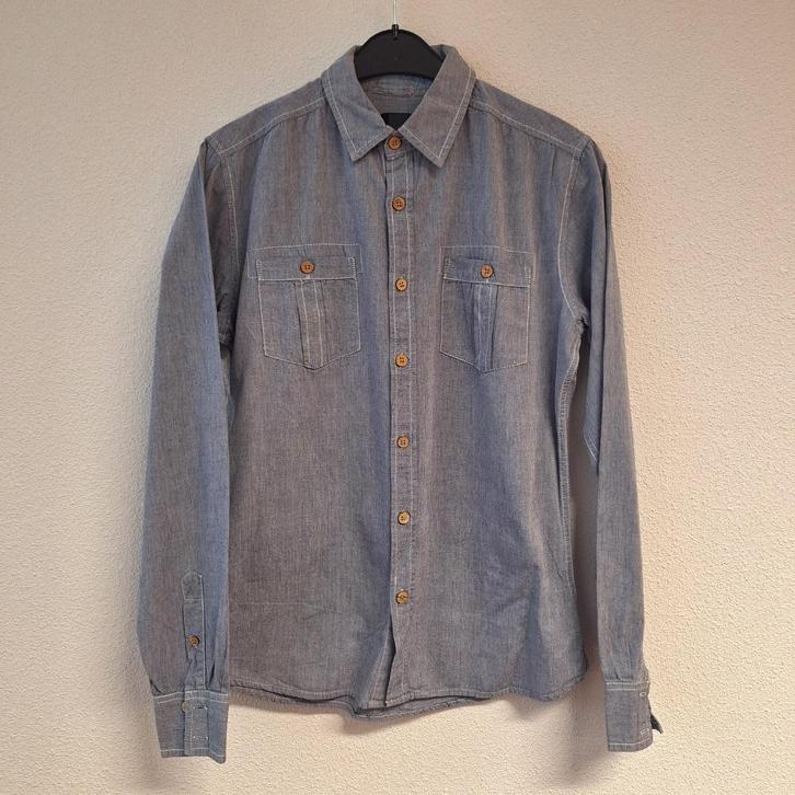 Sportief Denim overhemd, shirt, Cult Edition, lange mouw, S, Kleding | Heren, Overhemden, Gedragen, Halswijdte 38 (S) of kleiner