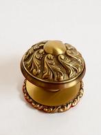 Italiaanse Neorococo Massief Messing Deurknop 1950 VCR BREV, Ophalen of Verzenden, Zo goed als nieuw, Koper of Messing, Klink of Kruk