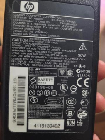 HP Laptop Oplader - Gebruikt beschikbaar voor biedingen