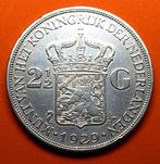 Rijksdaalder 1929 wilhelmina, Postzegels en Munten, Munten | Nederland, Zilver, 2½ gulden, Koningin Wilhelmina, Losse munt