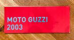 Moto Guzzi 2003 posterfolder, Ophalen of Verzenden, Nieuw, Moto Guzzi, Merk of Model