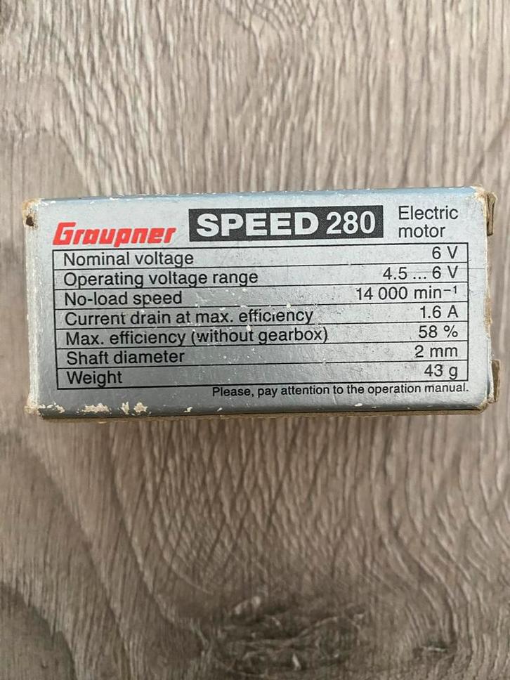 Graupner Speed 280 Elektromotor - Nieuw in doos 6V MECCANO!, Hobby en Vrije tijd, Modelbouw | Auto's en Voertuigen, Nieuw, Overige typen