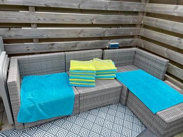 Badhanddoeken en matten Set - Blauw & Groen 127x70 aqua/lime beschikbaar voor biedingen