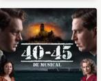 2 TICKETS MUSICAL 40-45 GEVRAAGD, Tickets en Kaartjes, Twee personen