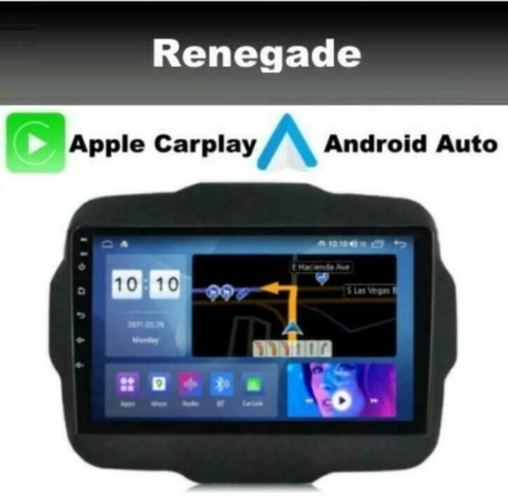 Jeep Renegade android 11 navigatie 9inch apple carplay dab+, Auto diversen, Autoradio's, Ophalen of Verzenden