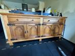 Eiken dressoir, Gebruikt, Eikenhout, 200 cm of meer, Met deur(en)