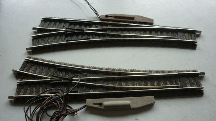 2 Fleischmann H0 6140 profiwissels L+R, Hobby en Vrije tijd, Modeltreinen | H0, Gebruikt, Rails, Wisselstroom, Fleischmann, Ophalen of Verzenden