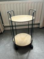 Bijzettafel op wieltjes, Ophalen, Zo goed als nieuw, Hout, 55 tot 75 cm