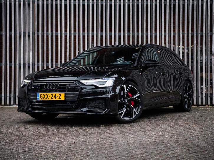 Audi A6 55 Tfsi e Quattro 367pk S Tronic 2021 Zwart, Auto's, Audi, Particulier, A6, ABS, Achteruitrijcamera, Adaptive Cruise Control