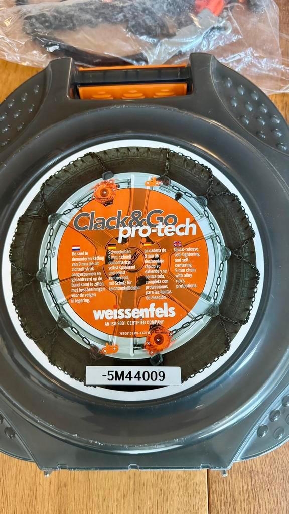 Weissenfels Clack & Go 9mm Sneeuwkettingen 14” 15” 16” 17”, Auto diversen, Sneeuwkettingen, Gebruikt, Ophalen
