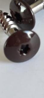 50st Trespa schroeven Sepia bruin 25- 38 mm hobby muur wand, Ophalen of Verzenden, Nieuw, Minder dan 180 cm, Balken