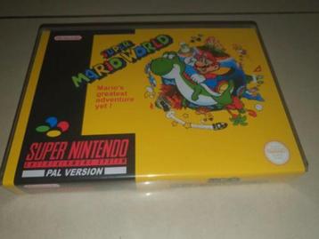 Super Mario World SNES Game Case Yellow Variant beschikbaar voor biedingen