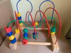 Houten kralenbaan baby speelgoed als nieuw groot model, Ophalen of Verzenden, Zo goed als nieuw, Rammelaar, Met geluid