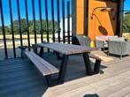 Picknicktafel staal en Douglas, lange levensduur en robuust, Ophalen of Verzenden, Nieuw, Rechthoekig, Staal
