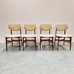 Set Louis van Teeffelen Hamar Wébé vintage stoelen bekleed, Huis en Inrichting, Stoelen, Hout, Kolibrivintagehal@gmail.com, Kolibri vintage