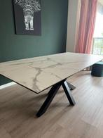 Design eettafel keramiek - 200x100cm - zwarte kruispoot, Huis en Inrichting, Tafels | Eettafels, Ophalen, Overige materialen, 100 tot 150 cm