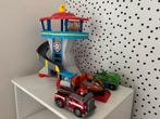 Paw Patrol uitkijktoren + auto’s van Marshall, Zuma en Rocky, Ophalen of Verzenden, Zo goed als nieuw