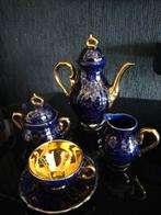Kobalt blauw goud kleurig mokka servies, Antiek en Kunst, Ophalen