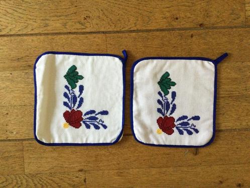 Geborduurde keukenset Boerenbont, Hobby en Vrije tijd, Borduren en Borduurmachines, Nieuw, Onderdeel of Toebehoren, Ophalen of Verzenden
