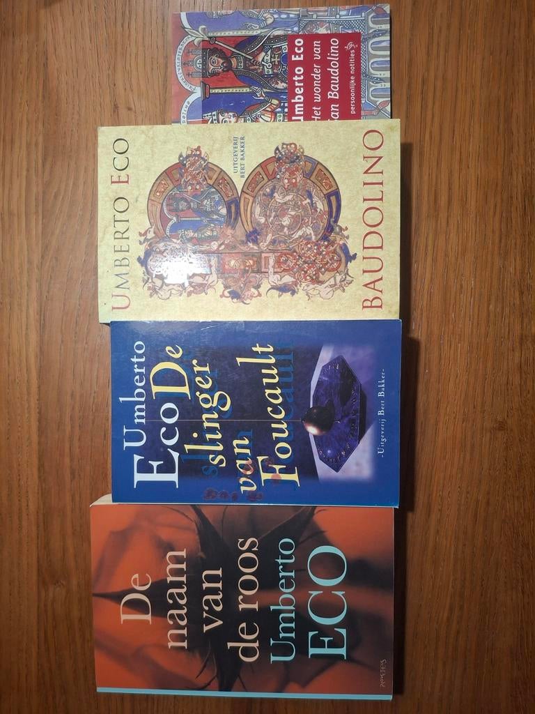 Umberto Eco - 4 Boeken, Ophalen of Verzenden, Gelezen