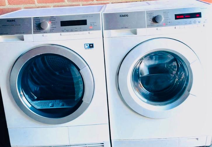 Mooie & Nette AEG Warmtepompdroger 8KG Wasmachine 8KG A+++, Witgoed en Apparatuur, Wasdrogers, Zo goed als nieuw, Condens, Voorlader