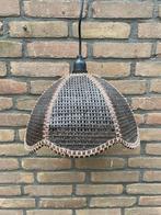 Vintage bruine boho webbing gaas 70’s hanglamp, Minder dan 50 cm, Overige materialen, Ophalen of Verzenden, Retro