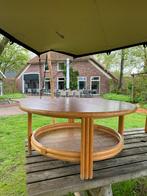 Vintage manou rotan salontafel, Huis en Inrichting, Tafels | Salontafels, 50 tot 100 cm, Rond, Gebruikt, Ophalen of Verzenden