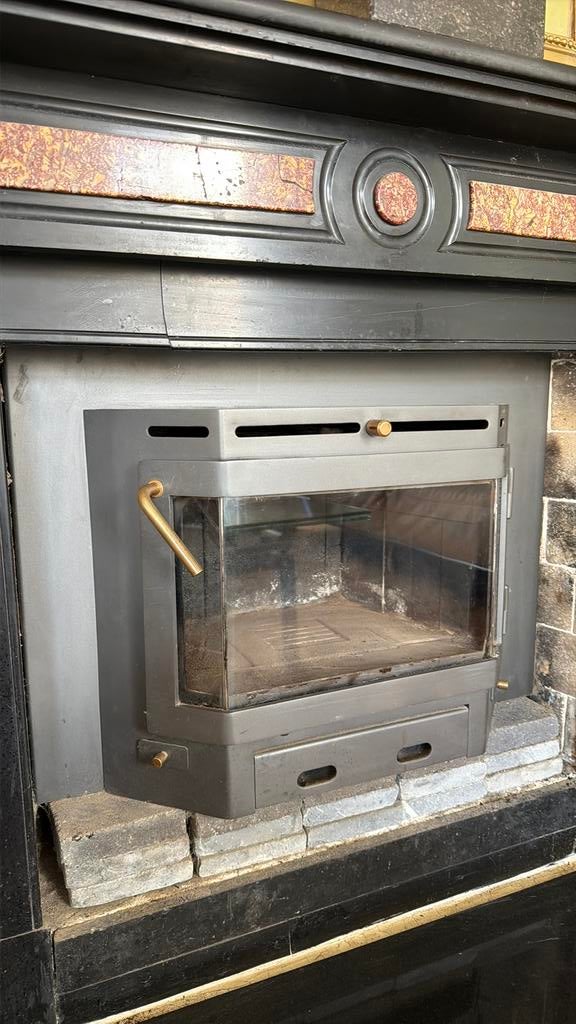 Inbouw openhaard, Verzenden, Houtkachel, Zo goed als nieuw, Inbouw