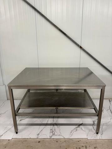 Horeca RvS werktafel tafel werkbank 140 cm eiland 