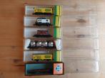 Minitrix /Roco: 6 goederenwagons, Gebruikt, Gelijkstroom, Verzenden, Trix