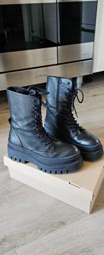 Zgan. Steve Madden coast boots Mt. 40, Zwart, Steve Madden, Ophalen of Verzenden, Zo goed als nieuw