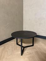 Ronde salontafel zwart Croco -  unieke tafel, 50 tot 100 cm, Minder dan 50 cm, Nieuw, Rond