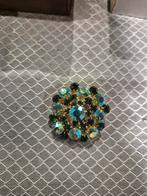 Vintage Uranium Broche - Nieuwstaat!, Overige materialen, 4 tot 7 cm, Met strass, Nieuw