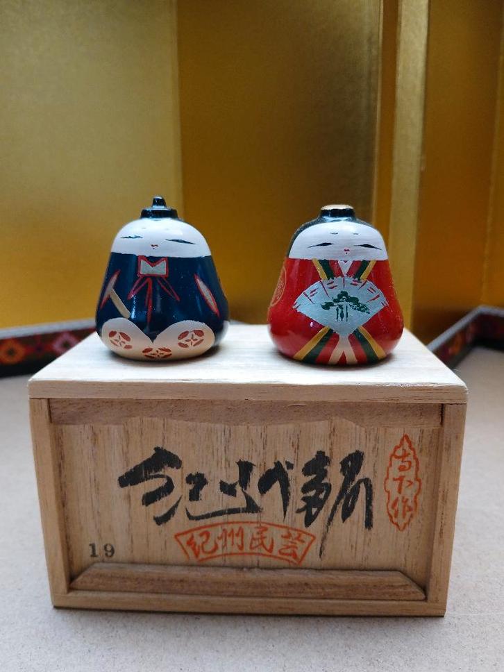 Kleine Hina Doll set Japanse Poppen Japan Vintage, Antiek en Kunst, Antiek | Speelgoed, Ophalen of Verzenden