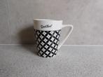 Mok 250 ml. Zwart Wit Dutch Rose, Huis en Inrichting, Keuken | Servies, Ophalen of Verzenden, Zo goed als nieuw, Overige stijlen