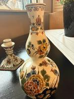 Porseleinen vaas en kandelaar, de porceleyne fles, Ophalen of Verzenden