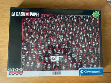 Nieuw puzzel la casa de papel 1000 stuks clementoni beschikbaar voor biedingen