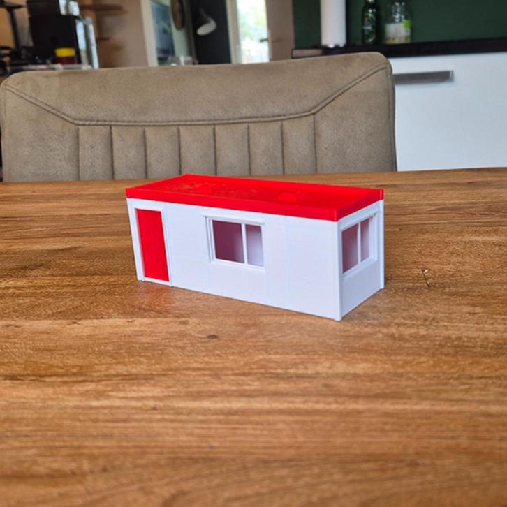 Bouwkeet – Schaal 1-50, Hobby en Vrije tijd, Modelauto's | 1:50, Nieuw, Bus of Vrachtwagen, Tekno, Ophalen of Verzenden