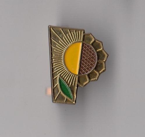 Zonnebloem broche, Verzamelen, Speldjes, Pins en Buttons, Gebruikt, Speldje of Pin, Overige onderwerpen, Ophalen of Verzenden