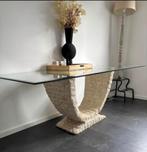 Maitland Smith consuletafel | Travertin | Mactanstone |, Ophalen of Verzenden