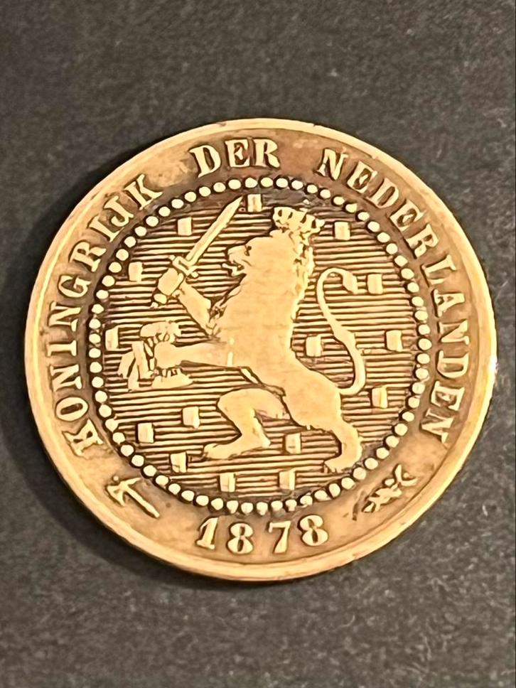 1 cent Koning Willem lll 1878, Postzegels en Munten, Munten | Nederland, 1 cent, Koning Willem III, Ophalen of Verzenden