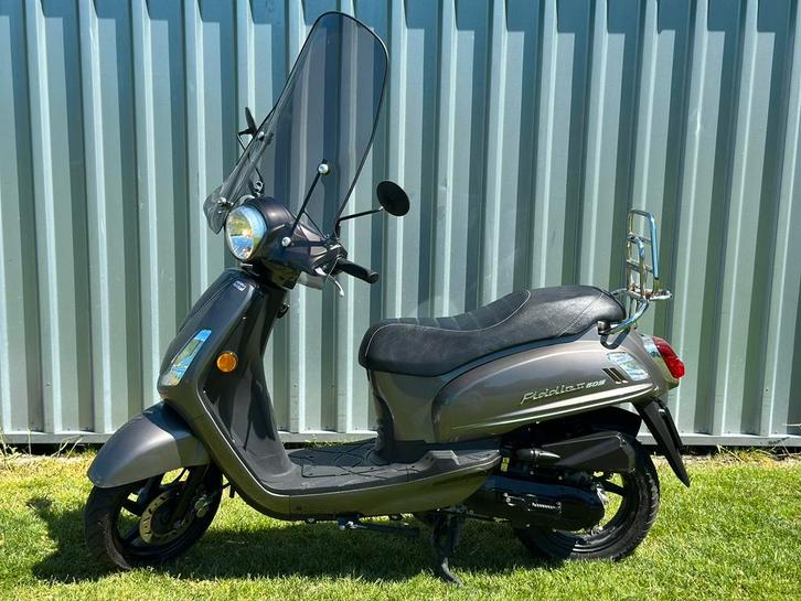 Sym fiddle 2 / 2021 / brom / als nieuw / garantie!, Fietsen en Brommers, Scooters | Overige merken, Zo goed als nieuw, Maximaal 45 km/u