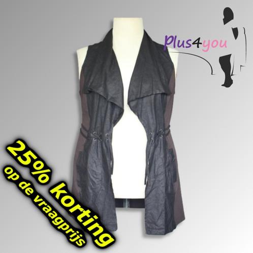29758 Nieuw Vest/gilet Miss Etam mt 46  G18, Kleding | Dames, Grote Maten, Nieuw, Trui of Vest, Bruin, Ophalen of Verzenden